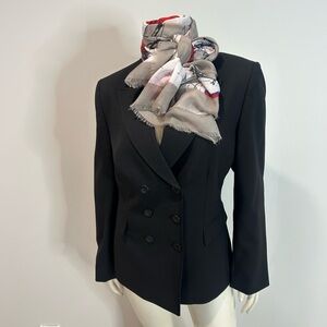 Gorgeous Navy Elie Tahari Sophisticated double breasted Jacket❤️10